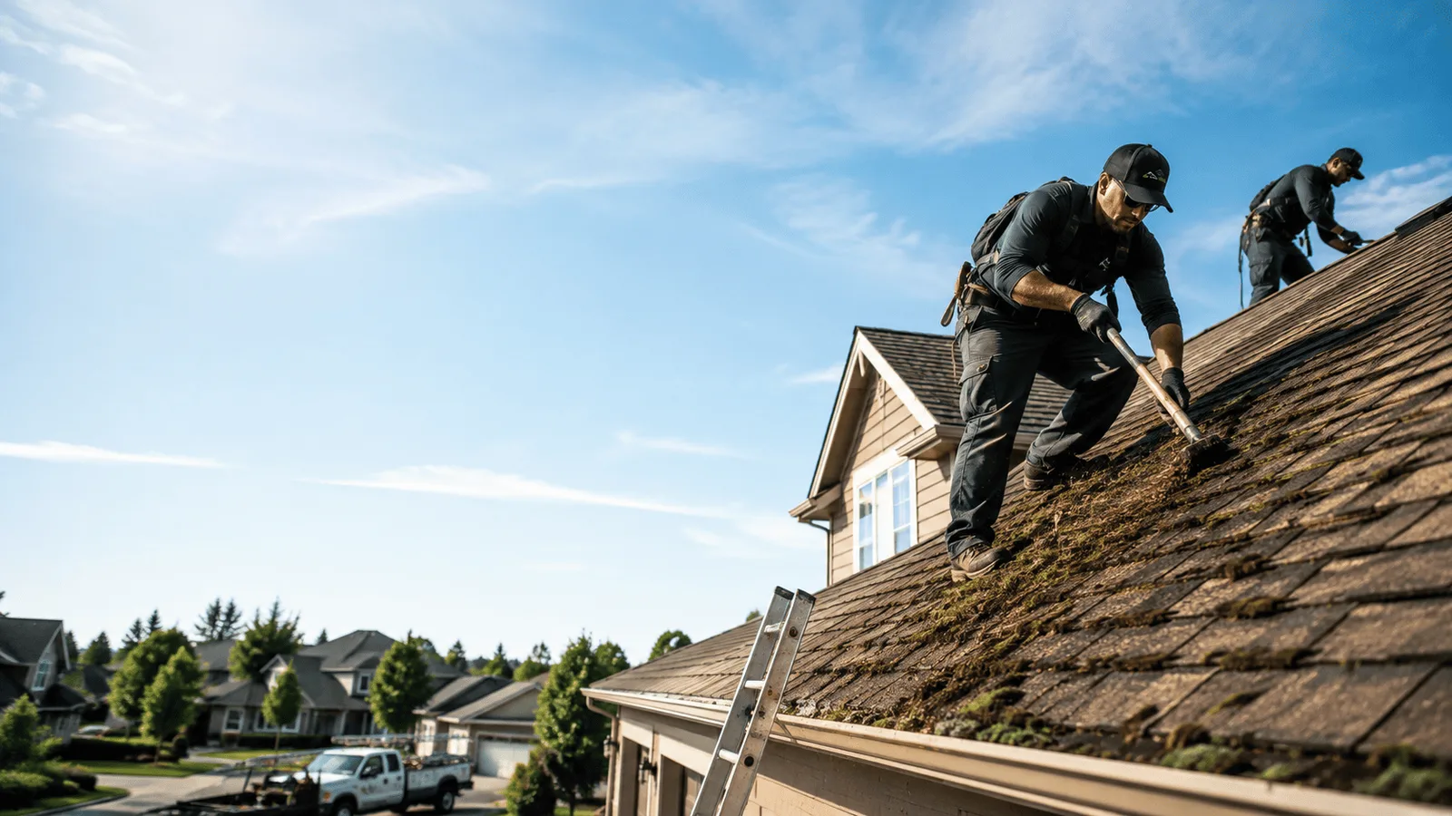 Roof Moss Removal in Fiatt, IL near me